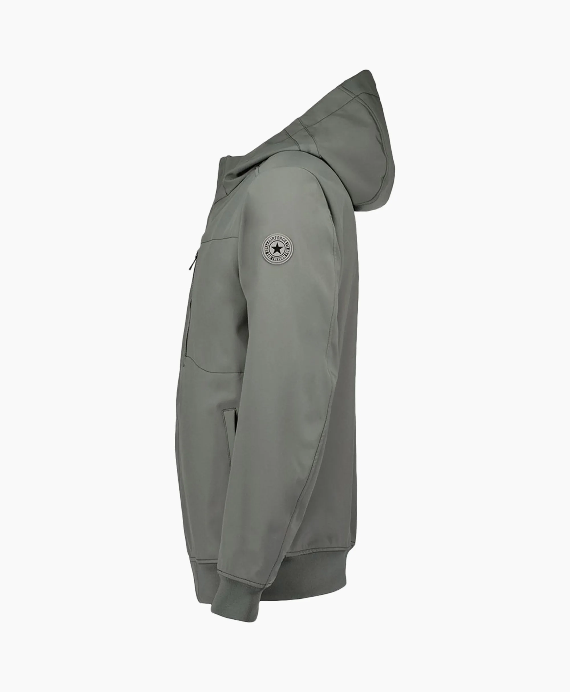 Airforce Softshell Jas Hooded Grijs*Heren Jassen