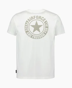 Airforce T-Shirt Wording/Logo Wit*Heren T-Shirts