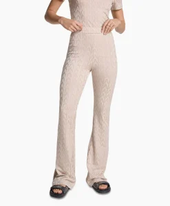 Alix The Label Pantalon Knitted A Jacquard Zand*Dames Broeken