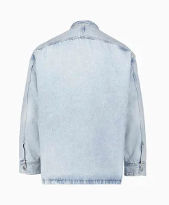 Ami Paris Overshirt Oversized Adc Licht Blauw*Dames Jassen