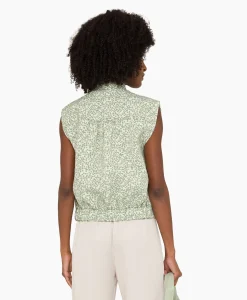 Anna Van Toor Gilet 43A11-02108B Groen*Dames Gilets