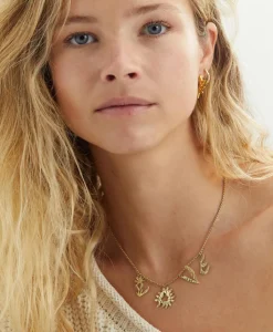 Anna+nina Ketting Bonfire Choker Goud*Dames Sieraden