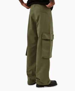 Arte Antwerp Broek Oversize 3D Pocket Donker Groen*Heren Broeken