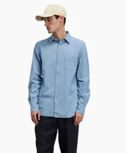 Aspesi Overhemd Camicia Sedici Licht Blauw*Heren Overhemden