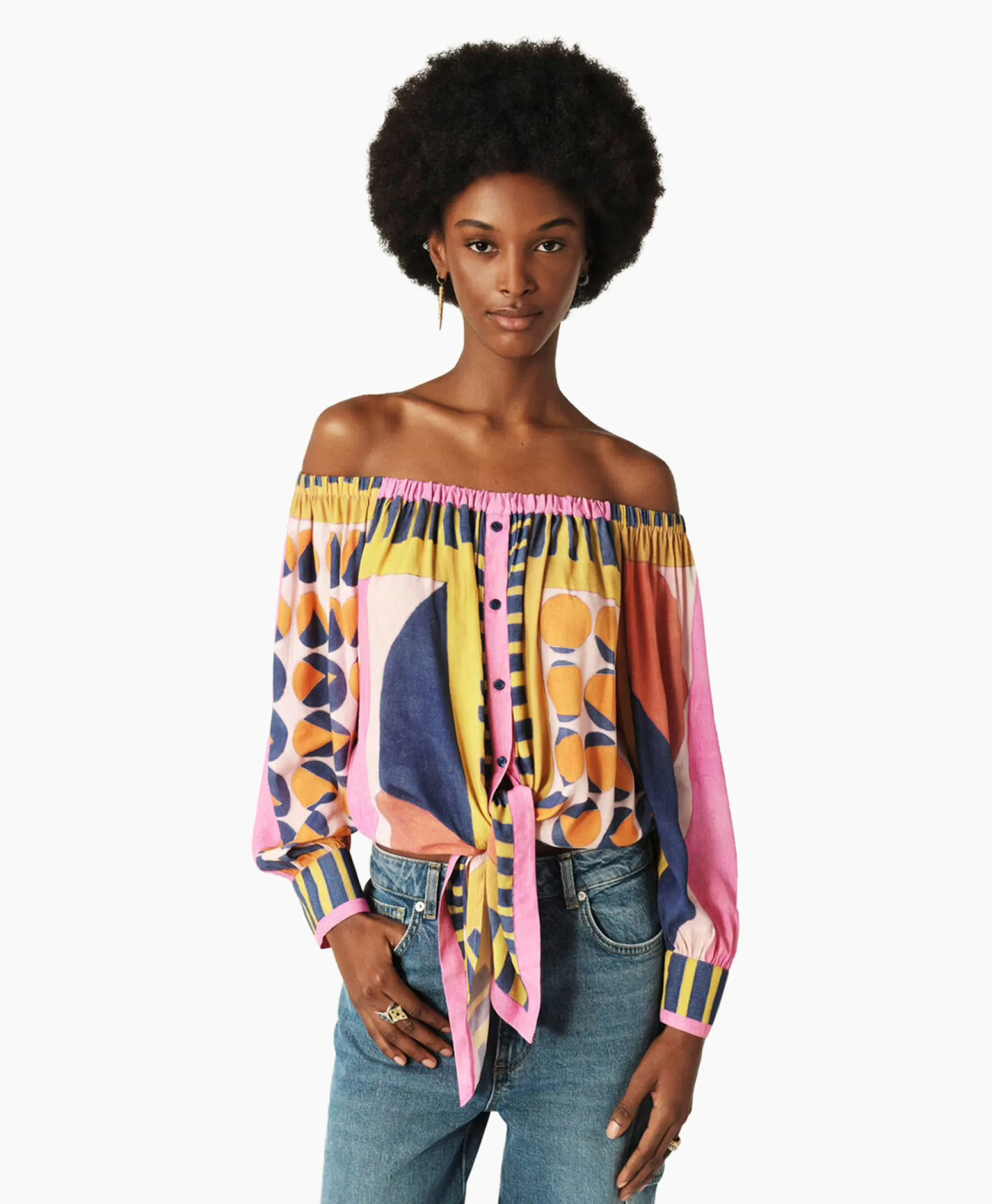 Ba&sh Ba&Sh Blouse Malena Roze*Dames Blouses