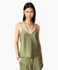 Ba&sh Ba&Sh Top Clarisse Khaki*Dames T-Shirts & Tops