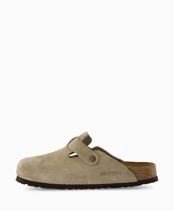 Birkenstock Instapper Boston Sfb Taupe*Heren Instappers