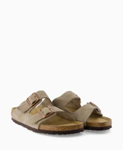 Birkenstock Sandaal Arizona Sfb Taupe*Heren Sandalen