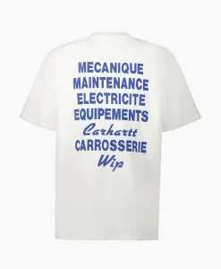 Carhartt Wip T-Shirt S/S Mechanics Organic Cotton Wit*Heren T-Shirts
