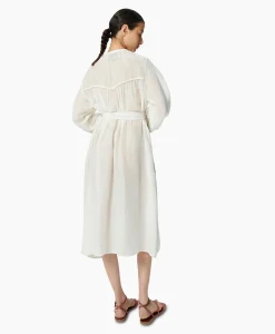 Chufy Maxi Jurk Daisy Embroidered Blauw*Dames Bruiloftskleding