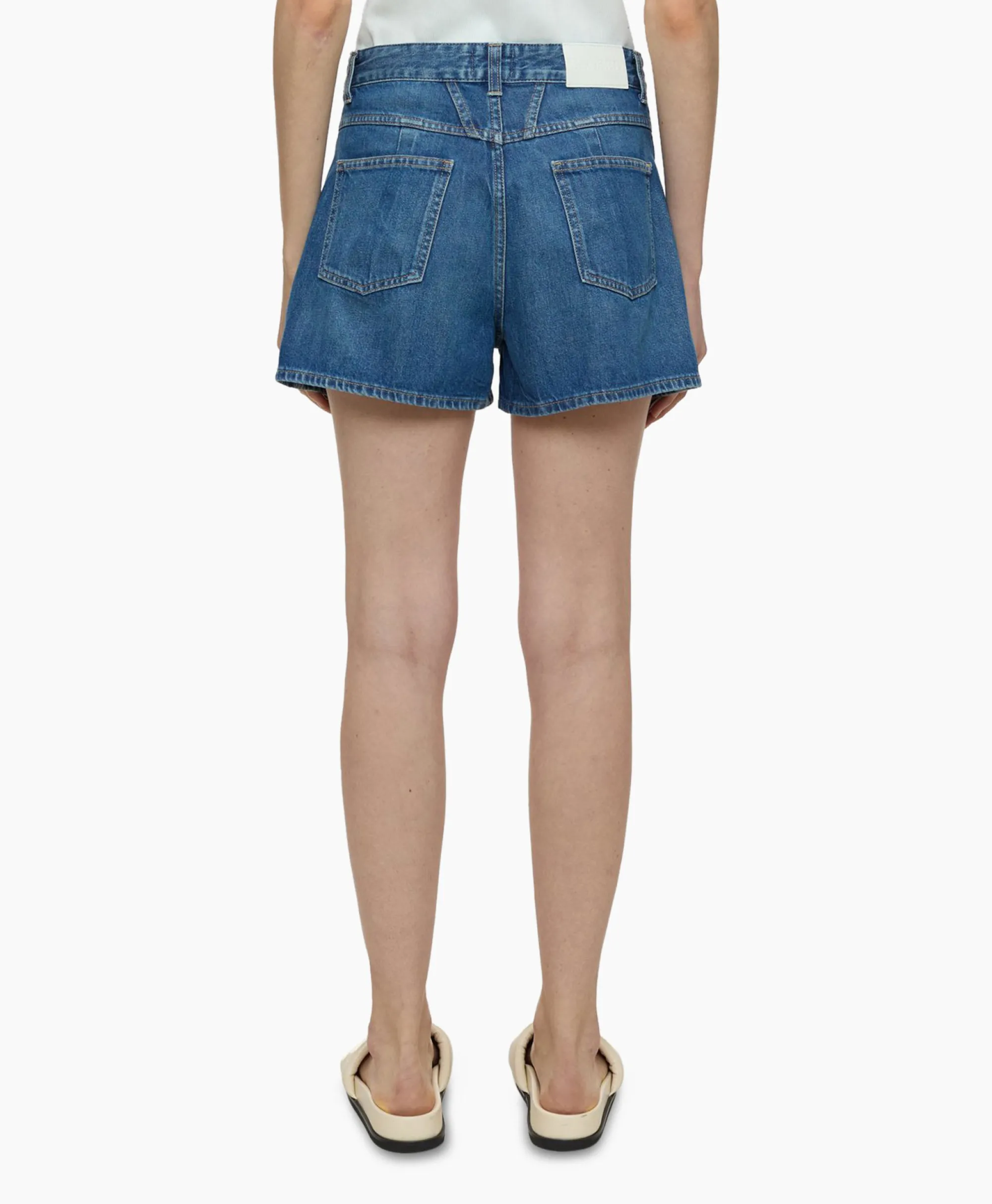 Closed Korte Broek Jocy X Midden Blauw*Dames Broeken