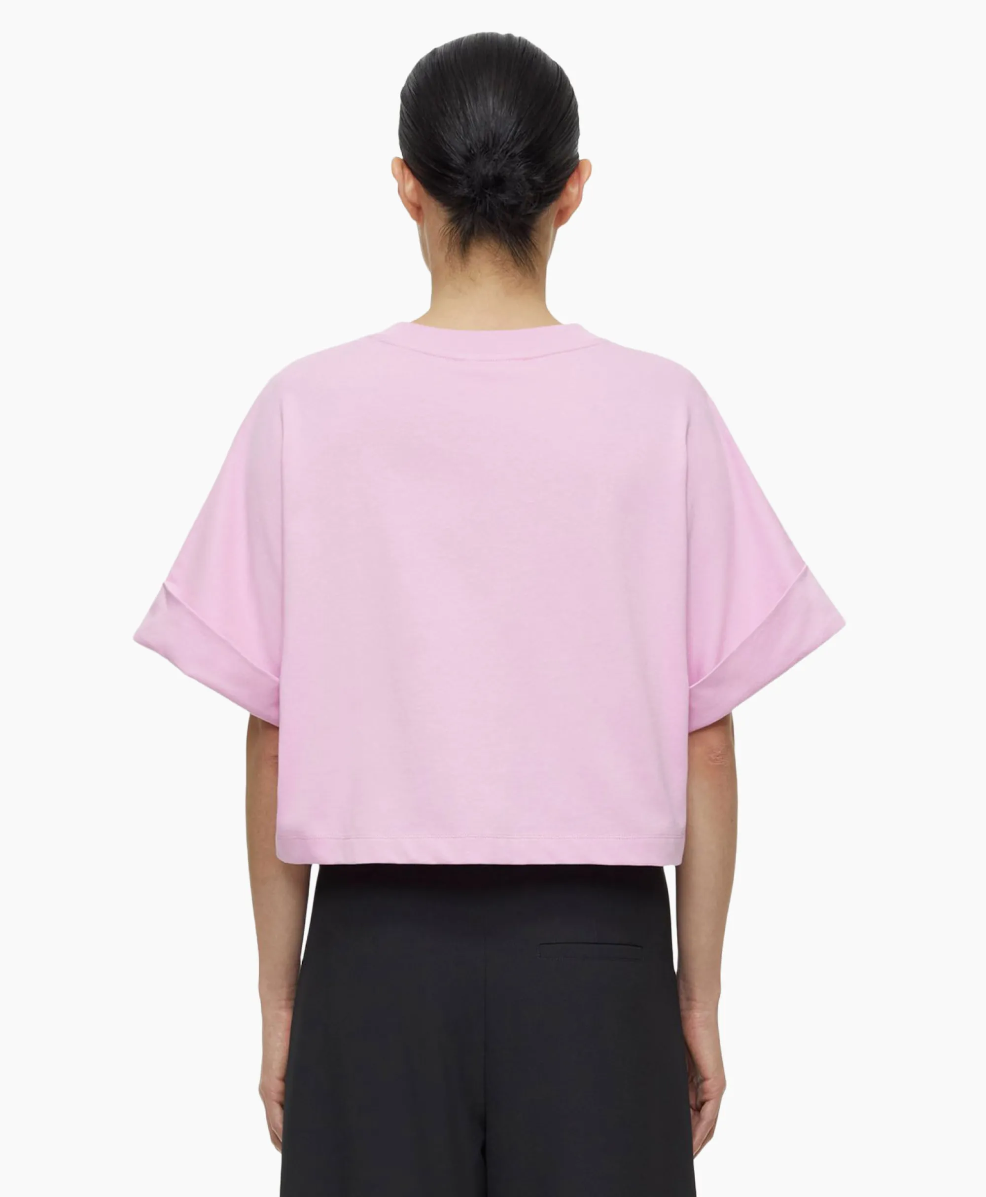 Closed T-Shirt Korte Mouw Turn Up Roze*Dames T-Shirts & Tops