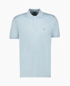 Cp Company Polo Mercerized Jersey Licht Blauw*Heren Polo's