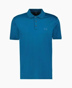 Cp Company Polo Mercerized Jersey Donker Blauw*Heren Polo's
