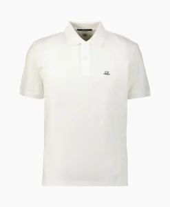 Cp Company Polo Stretch Piquet Regular Wit*Heren Polo's