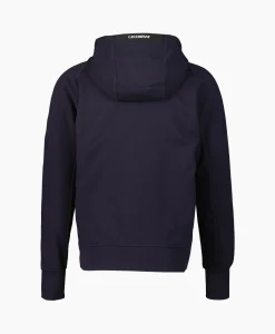 Cp Company Vest Diagonal Raised Fleece Zipped Donker Blauw*Heren Vesten