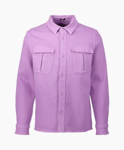 Denham Overhemd Burton Utility Overshirt Gdt Paars*Heren Overhemden