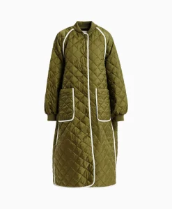 Essentiel Antwerp Gewatteerde Jas Fried Olijf*Dames Jassen