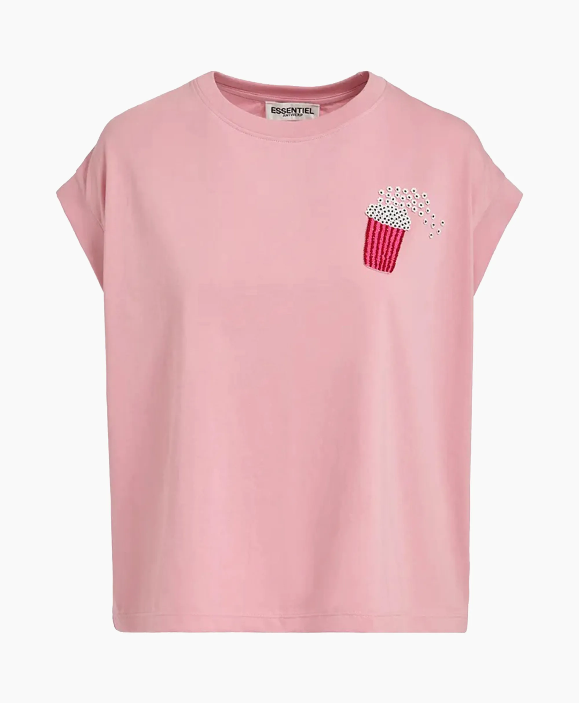 Essentiel Antwerp T-Shirt Korte Mouw Faustina Rood*Dames T-Shirts & Tops