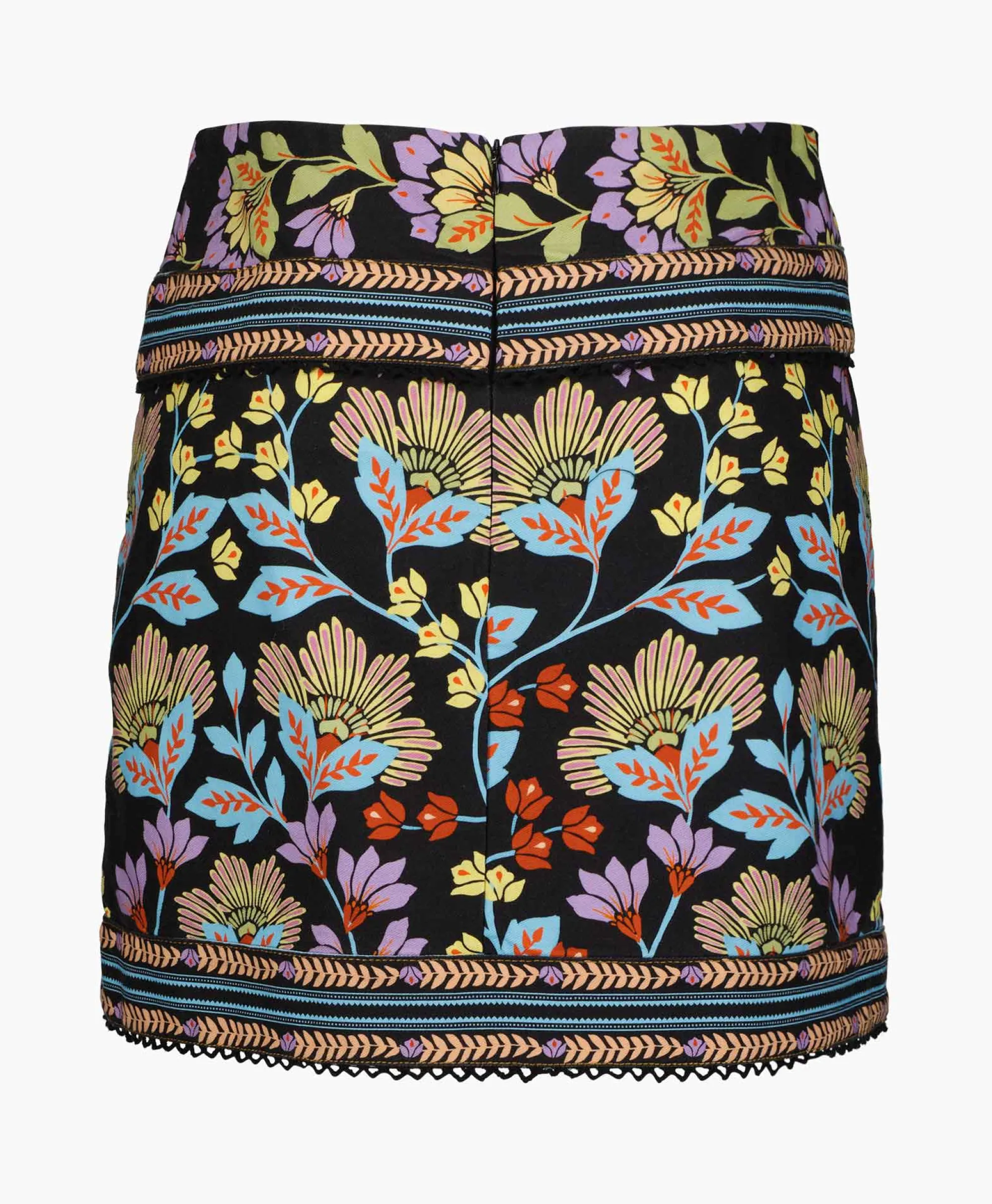 Farm Rio Minirok Flowery Black Zwart*Dames Rokken