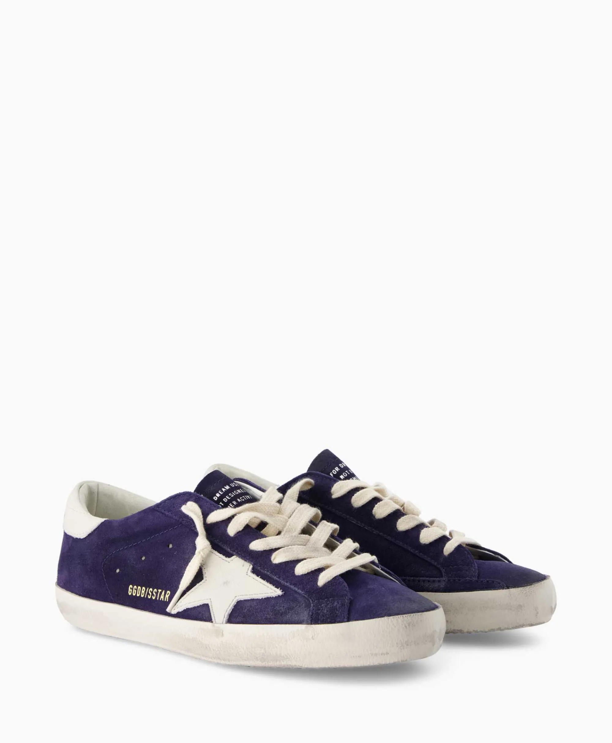 Golden Goose Sneaker Super Star Suede Donker Blauw*Heren Sneakers