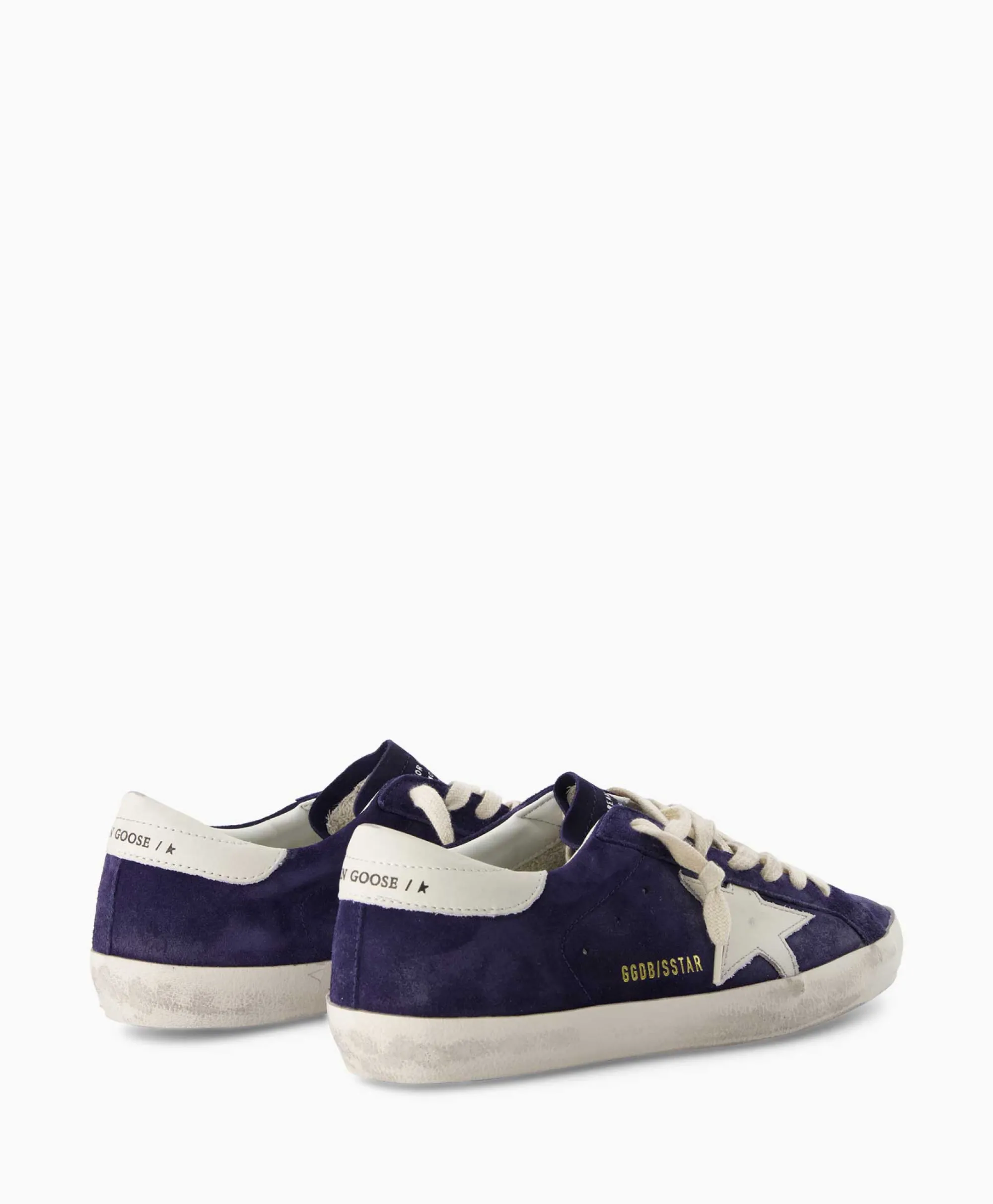 Golden Goose Sneaker Super Star Suede Donker Blauw*Heren Sneakers