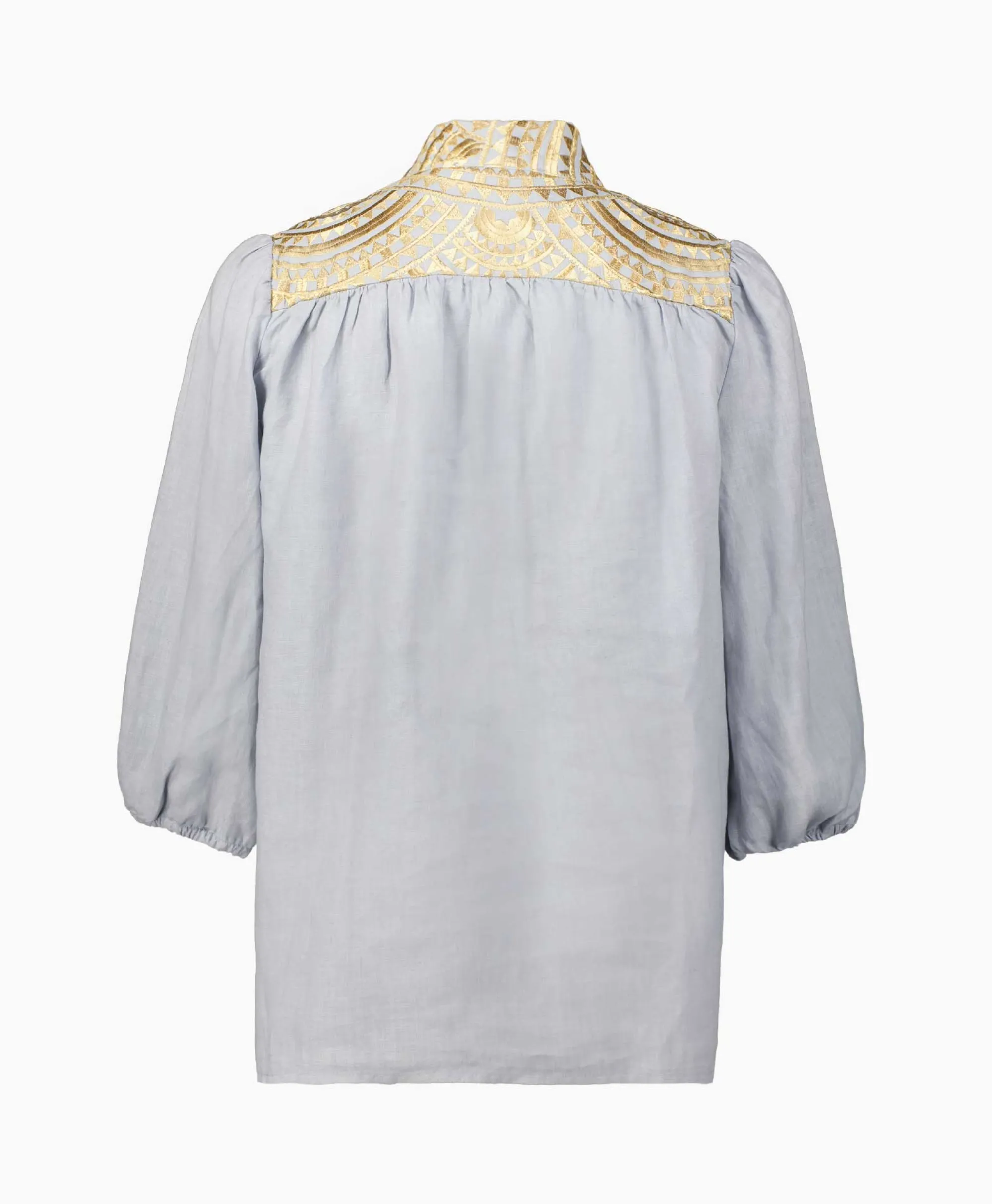 Greek Archaic Kori Top New All Over 3/4 Sleeves Licht Grijs*Dames T-Shirts & Tops