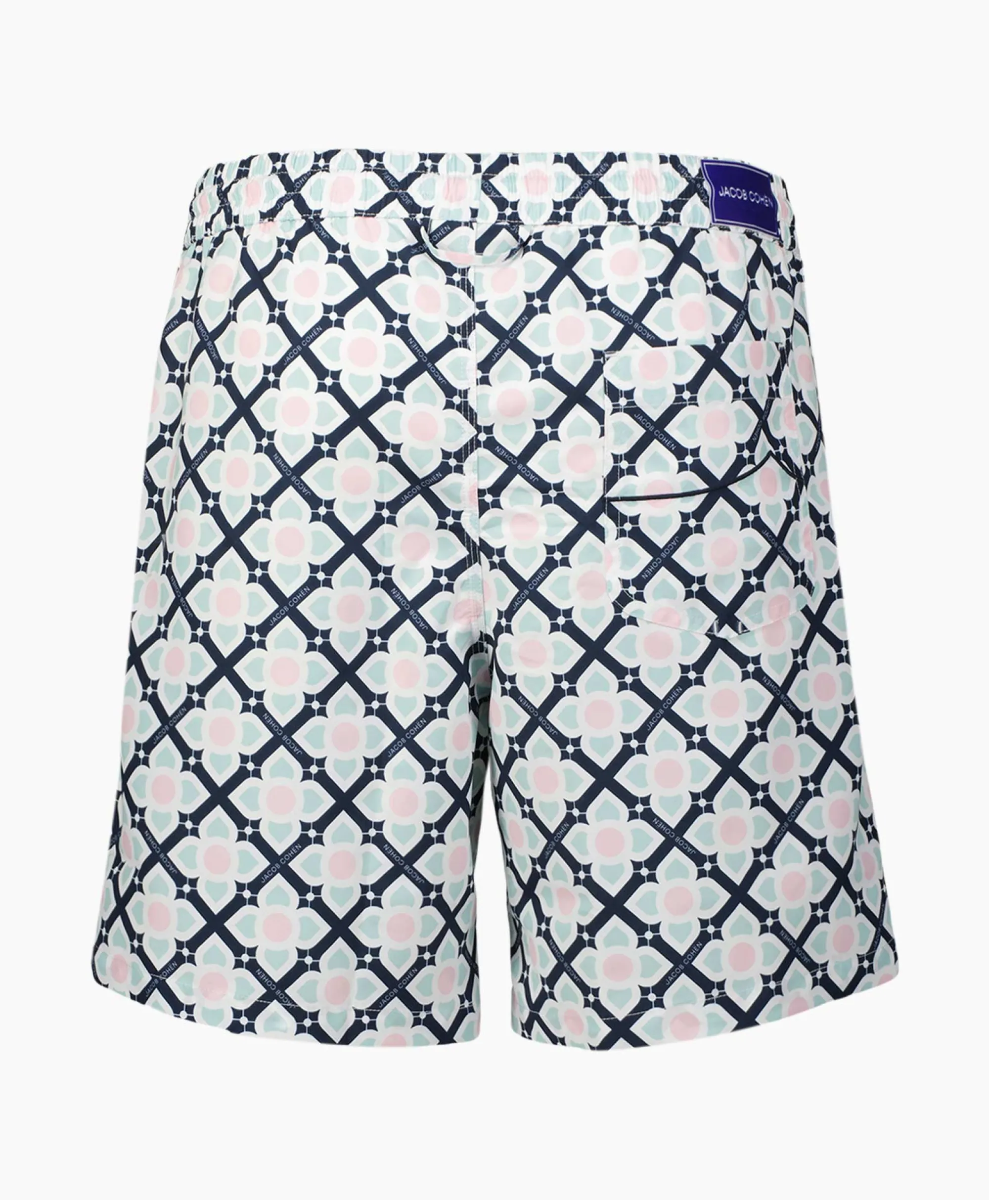 Jacob Cohen Zwembroek Maiolica Print Mint*Heren Zwembroeken