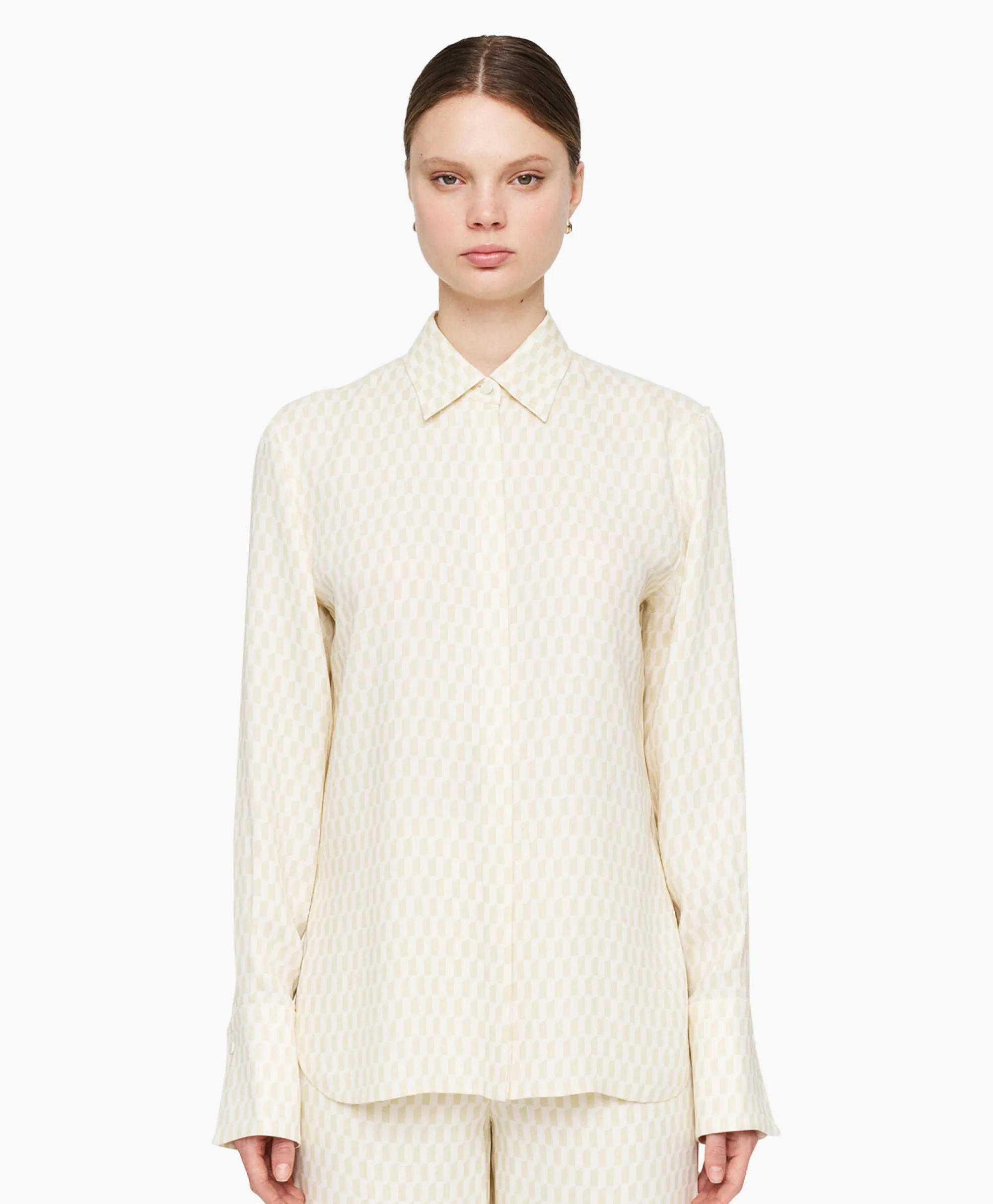 Joseph Blouse Bold Alcove Print Ecru*Dames Blouses