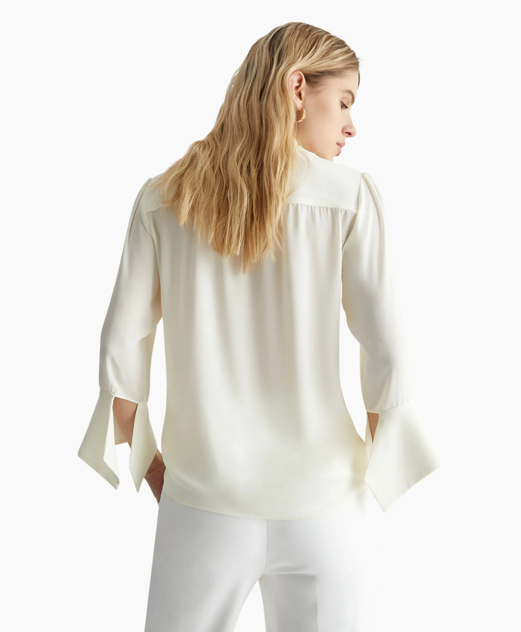 Liu Jo Blouse Ecs Camicia C/Polso Aperto Wit*Dames Blouses