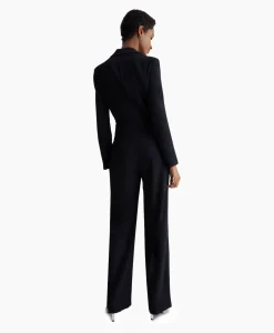 Liu Jo Jumpsuit Tuta Cut-Out C/Pizzo Zwart*Dames Jumpsuits