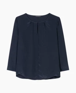 Luisa Cerano Blouse 297504/3597-0 Donker Blauw*Dames T-Shirts & Tops