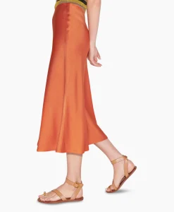 Luisa Cerano Maxi Rok 598235/3618-0 Oranje*Dames Rokken