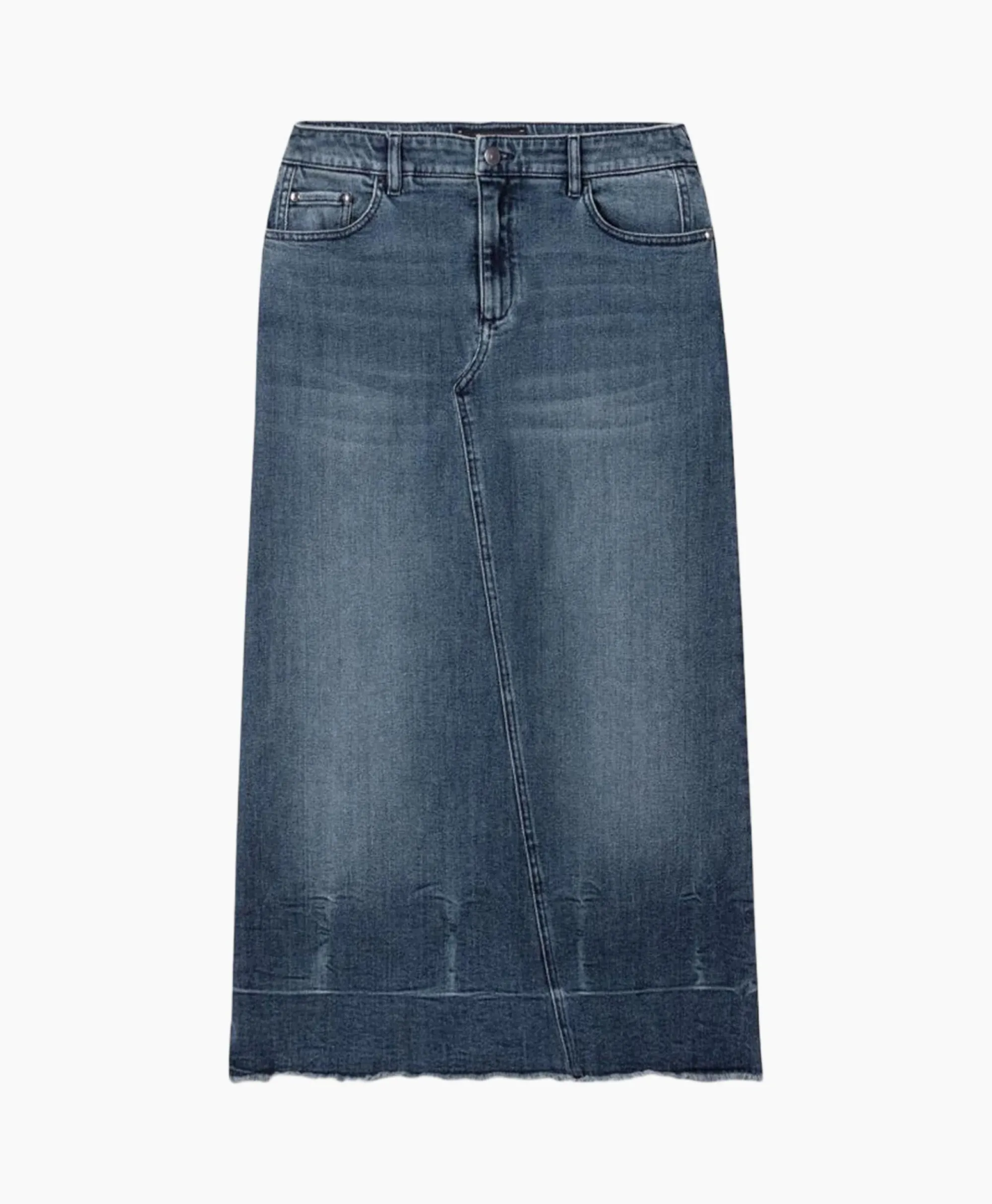 Luisa Cerano Midi Rok 598227/3388-0 Donker Blauw*Dames Rokken