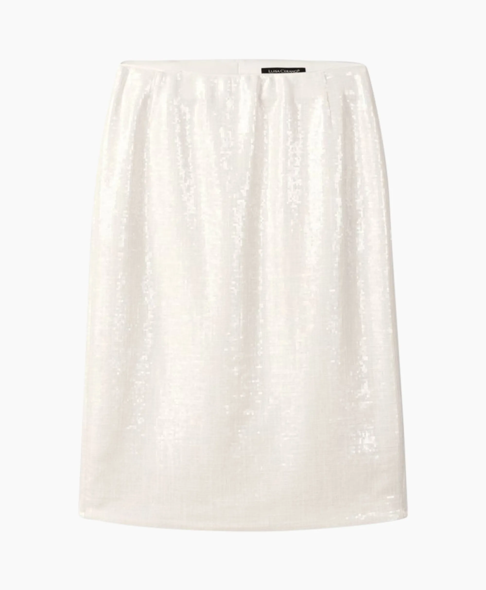 Luisa Cerano Midi Rok 598230/3598-0 Wit*Dames Rokken