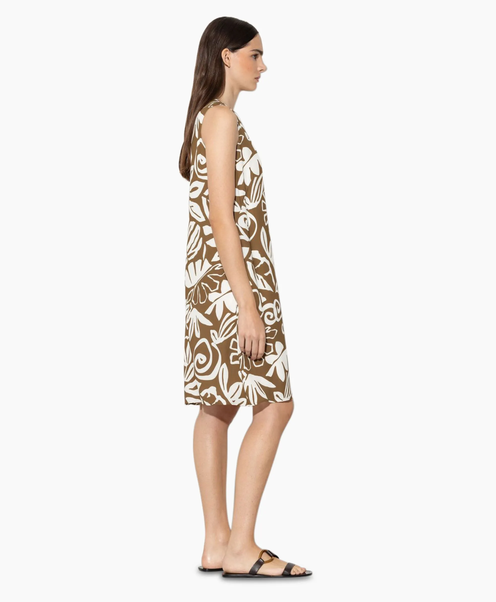 Luisa Cerano Mini Jurk 798496/3630-0 Bruin*Dames Jurken