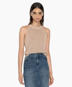 Luisa Cerano Top 198398/5335-0 Beige*Dames T-Shirts & Tops