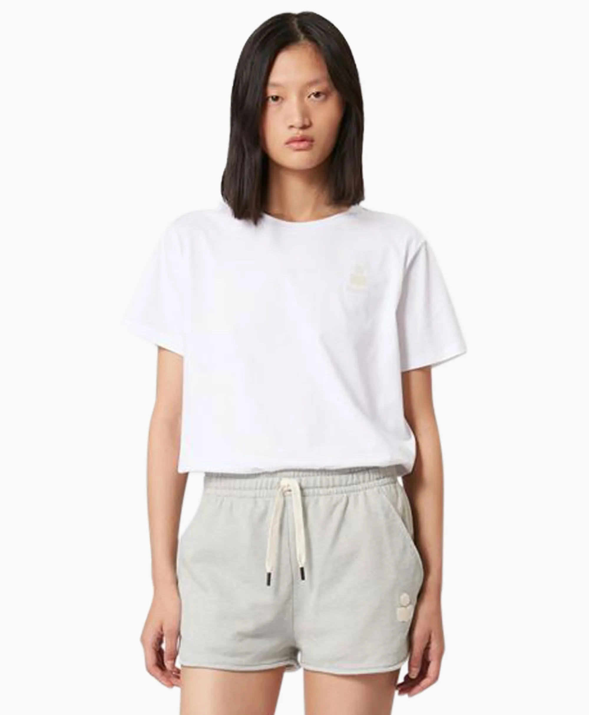 Marant Étoile Marant Etoile T-Shirt Korte Mouw Aby-Gb Wit*Dames T-Shirts & Tops