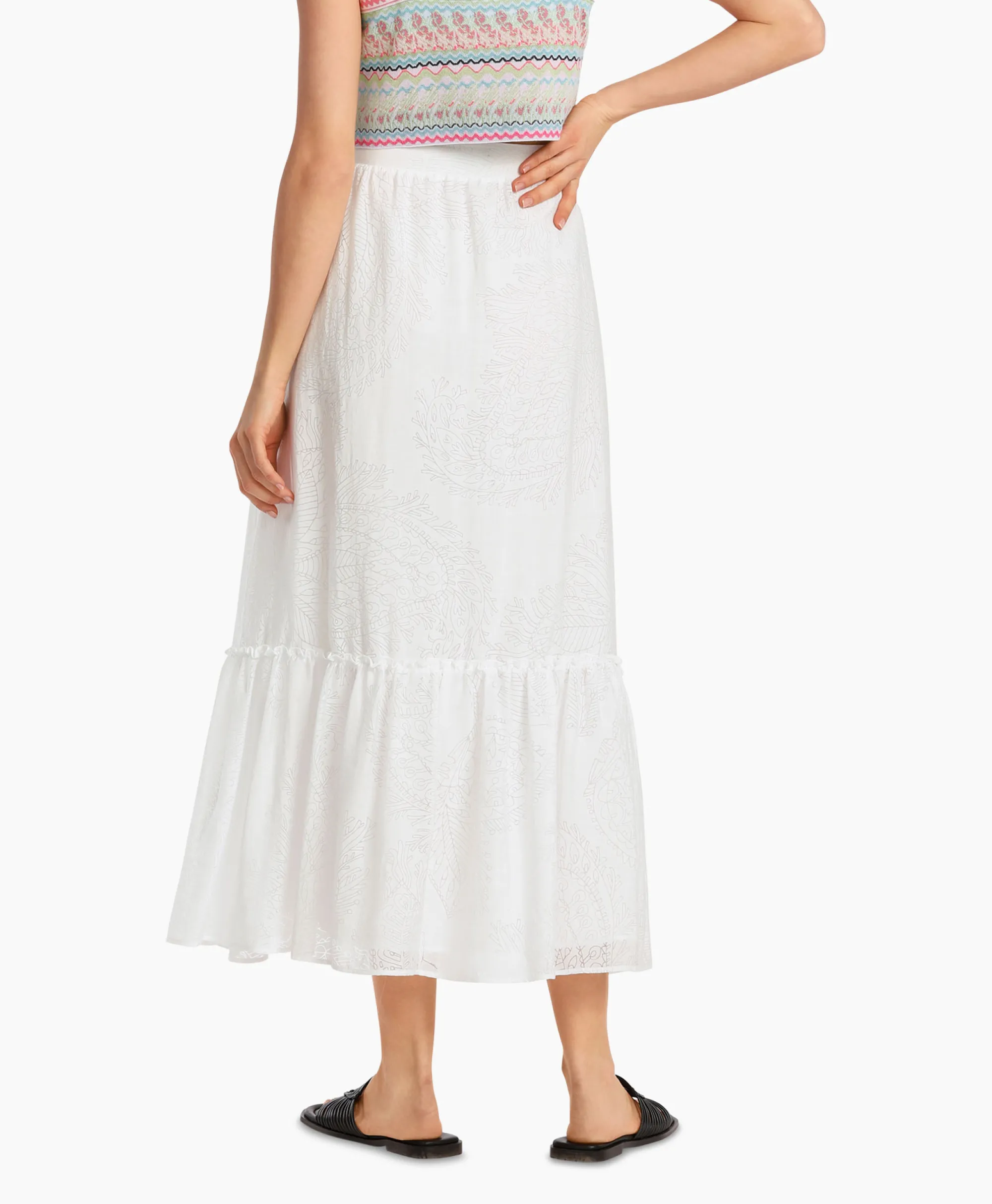 Marccain Collectie Rok Wc 71.25 W77 Wit*Dames Rokken