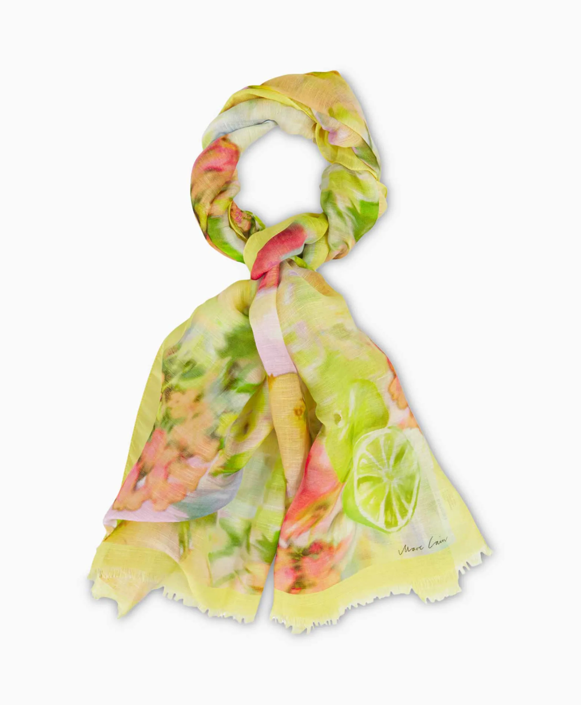 Marccain Collectie Shawl Wc B4.07 Z23 Midden Geel*Dames Sjaals