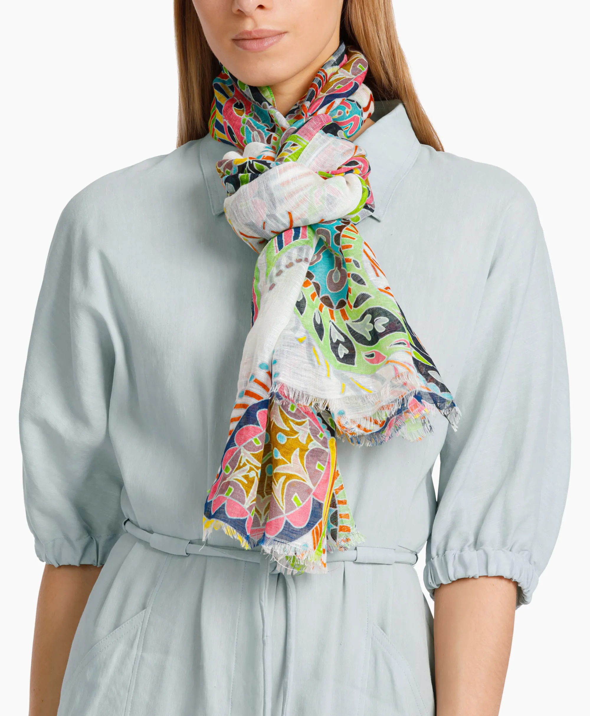 Marccain Collectie Shawl Wc B4.07 Z33 Wit*Dames Sjaals