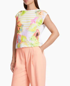 Marccain Collectie T-Shirt Wc 48.67 J25 Wit*Dames T-Shirts & Tops