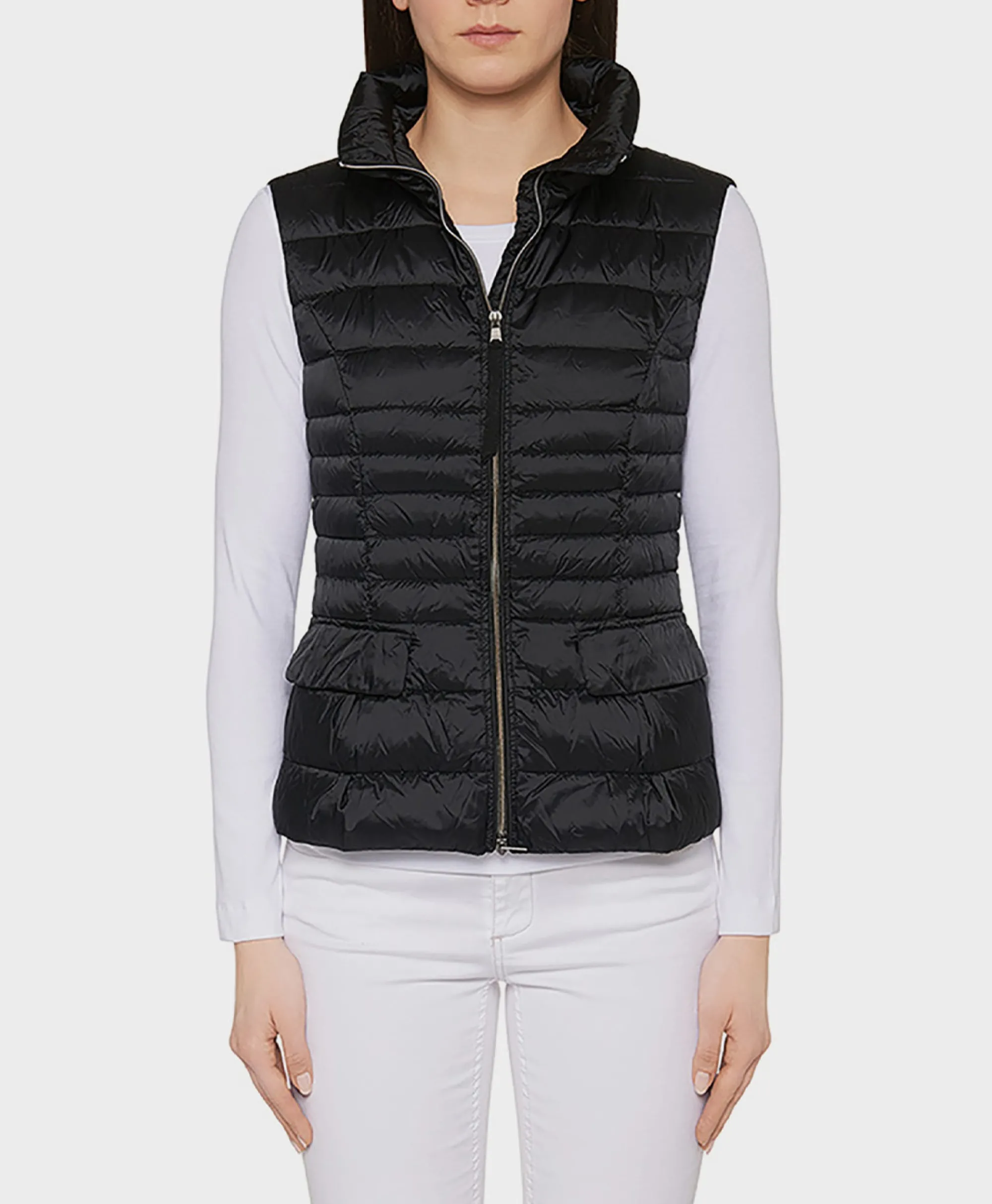 Marccain Essentials Vest +E 37.15 W11 Donker Blauw*Dames Jassen
