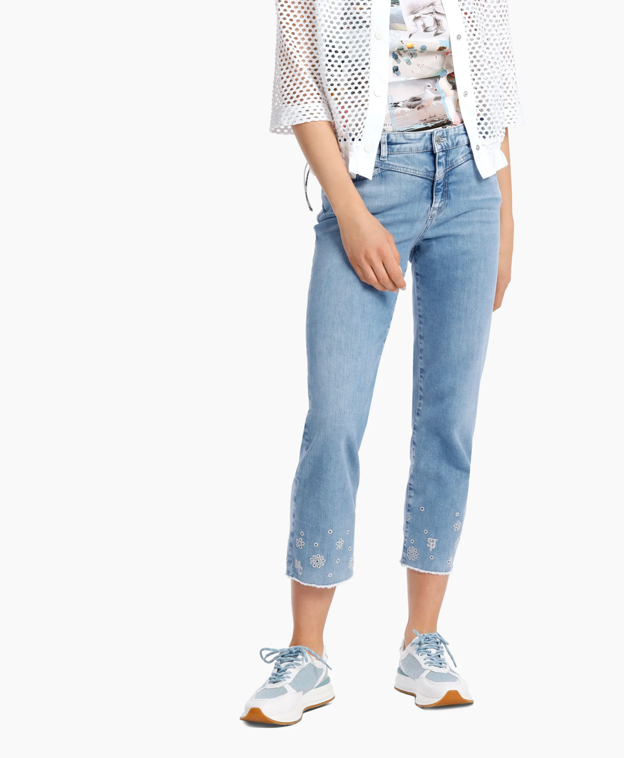 Marccain Sport Jeans Ws 82.24 D15 Licht Blauw*Dames Broeken