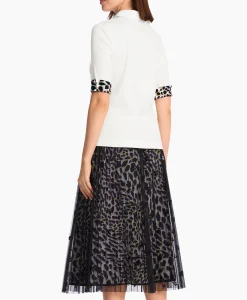 Marccain Sport Polo Ws 53.06 J55 Off White*Dames Polo's