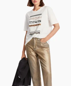 Marccain Sport T-Shirt Ws 48.21 J58 Off White*Dames T-Shirts & Tops