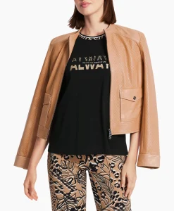 Marccain Sport T-Shirt Ws 48.20 J27 Zwart*Dames T-Shirts & Tops