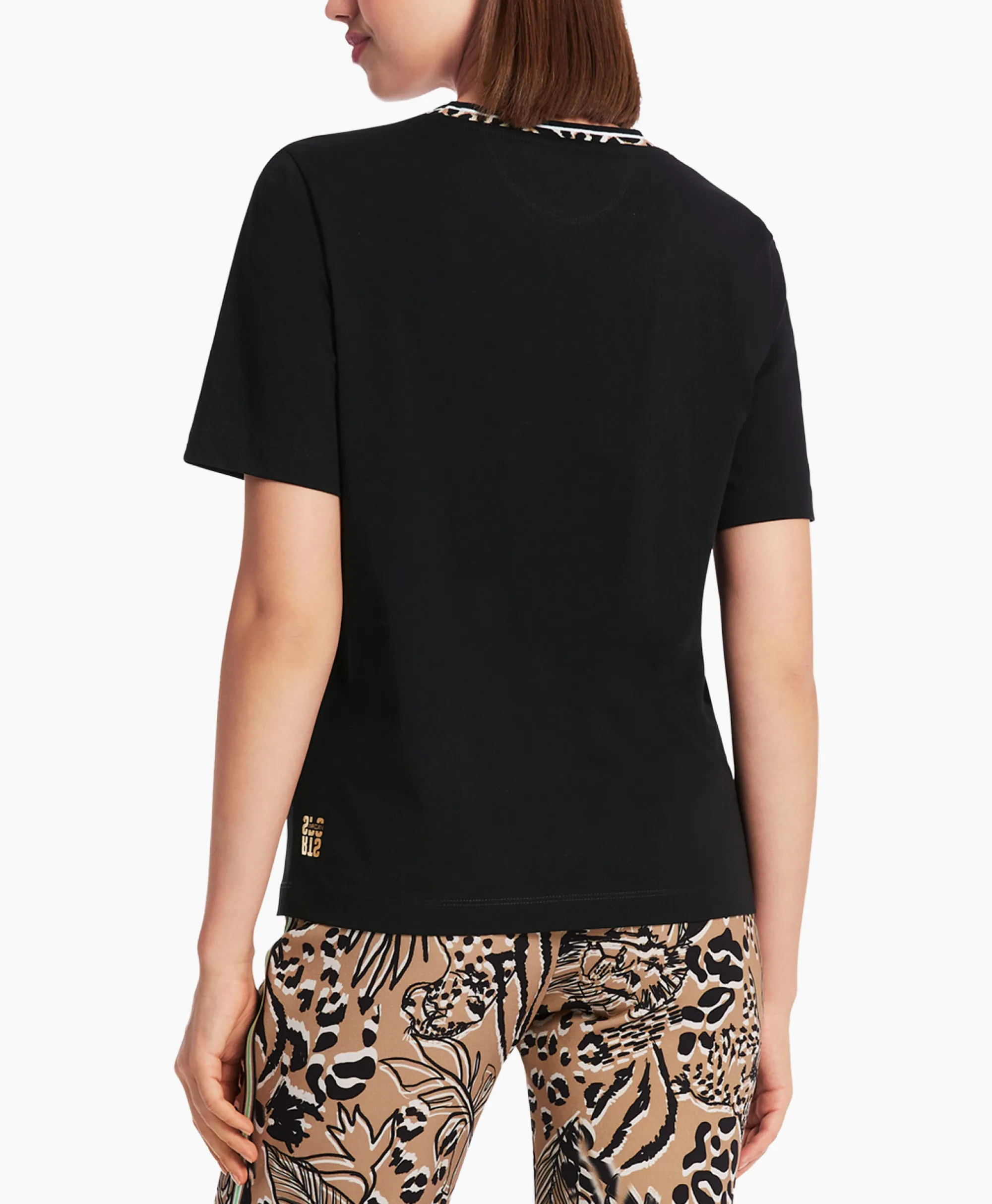 Marccain Sport T-Shirt Ws 48.20 J27 Zwart*Dames T-Shirts & Tops