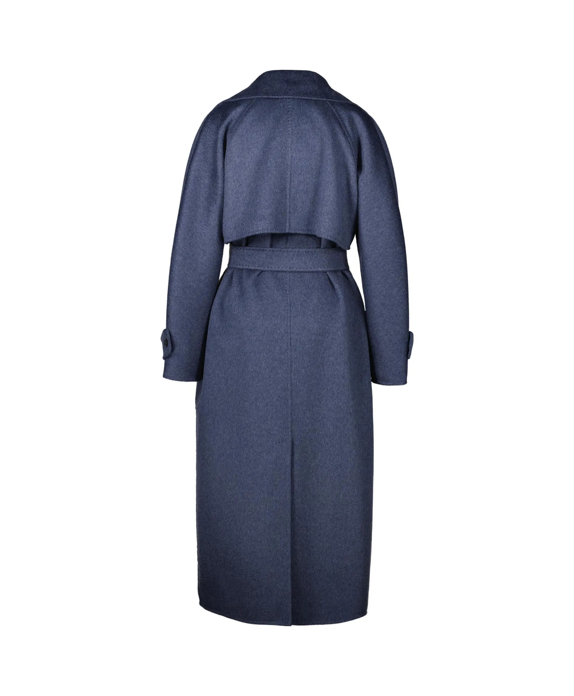 Maxmara Jas Mantel 100shmere Midden Blauw*Dames Jassen