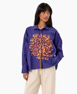 Mii Collection Blouse 51/Shirt Greta Blauw*Dames Blouses